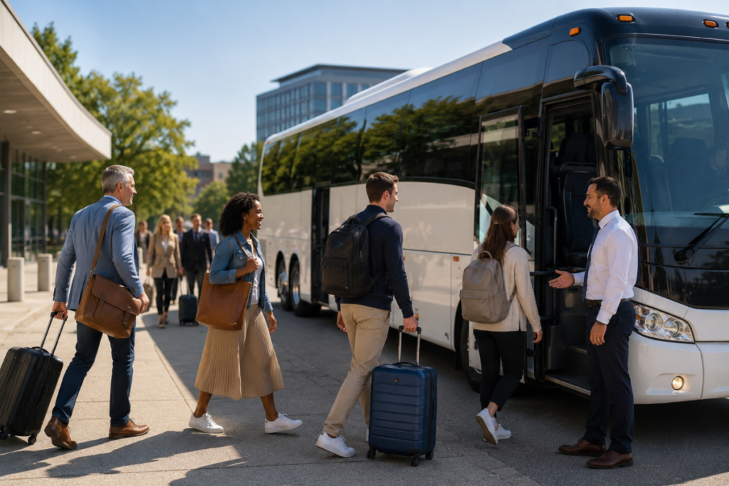 When Should You Hire a Charter Bus Service for Group Travel?