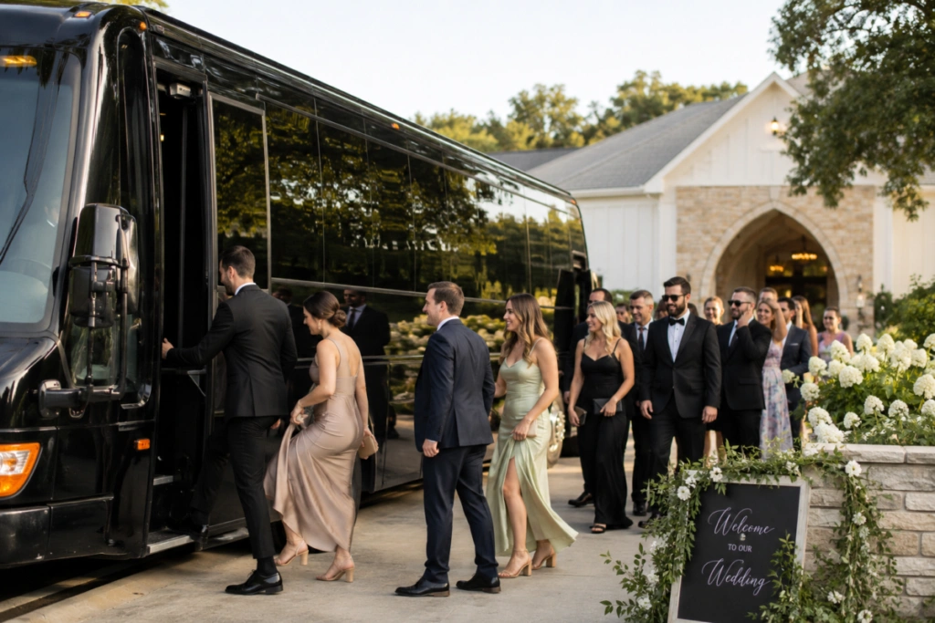 How Does a Wedding Shuttle Help Guests Arrive Safely and On Time? How Does a Wedding Shuttle Help Guests Arrive Safely and On Time?